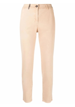 Peserico cropped straight-leg trousers - Neutrals
