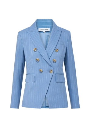 Veronica Beard pinstripe double-breasted jacket - Blue