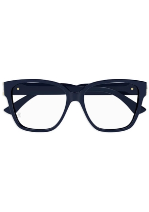 Cartier Eyewear logo-plaque glasses - Blue
