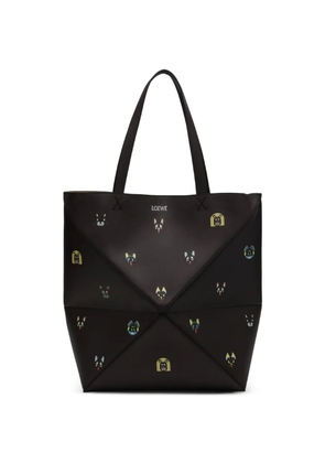 LOEWE x Louis Wain XL Puzzle Fold tote bag - Brown