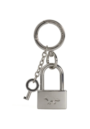Maison Kitsuné padlock keyring - Silver