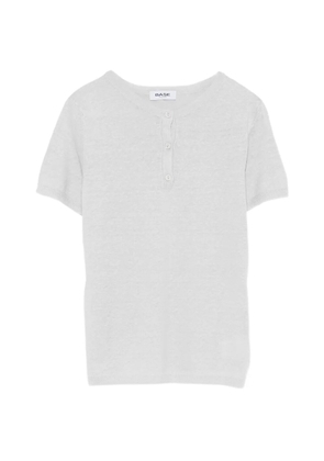 base button short-sleeve T-shirt - Grey