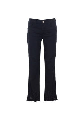 LIU JO floral embroidery jeans - Blue