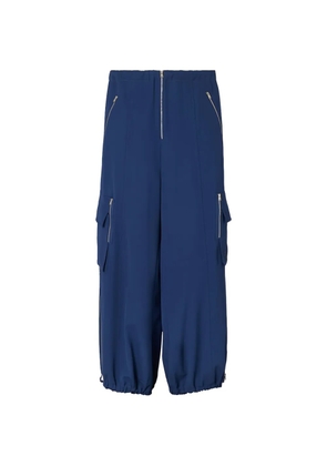 FENDI gabardine cargo trousers - Blue