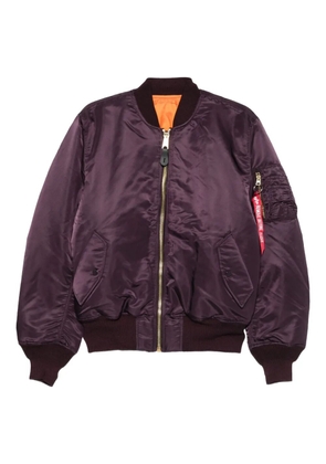 Alpha Industries zip-up bomber jacket - Purple