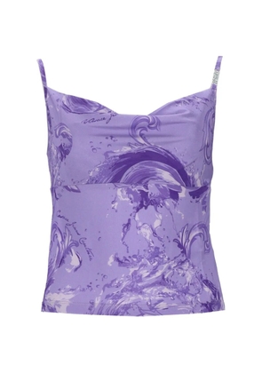 Versace Jeans Couture printed top - Purple