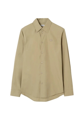 Burberry regular-fit cotton poplin shirt - Neutrals