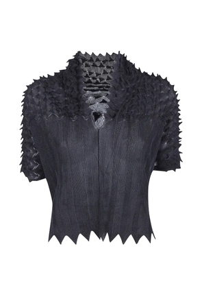 PierAntonioGaspari textured short-sleeves top - Black