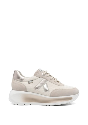 callaghan metallic lace-up sneakers - Neutrals