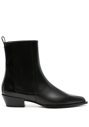 Aeyde Belinda leather ankle boots - Black