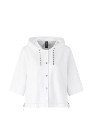 MARCCAIN hooded short-sleeve jacket - White