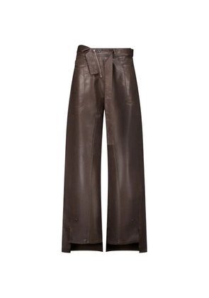 Ottolinger glazed baggy trousers - Brown