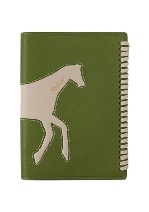 Mulberry horse-appliqué passport holder - Green