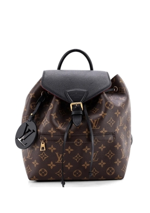 Louis Vuitton Pre-Owned Montsouris NM Monogram Canvas with Leather PM backpack - Black