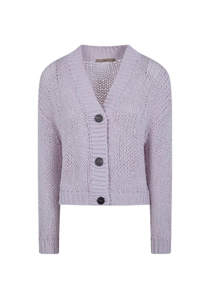 Nuur V-neck cardigan - Purple
