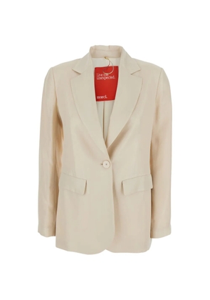 Merci button pocket blazer - Neutrals