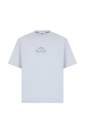 Stone Island print T-shirt - Blue