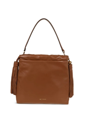 ETRO medium Kalispera tassel leather shoulder bag - Brown
