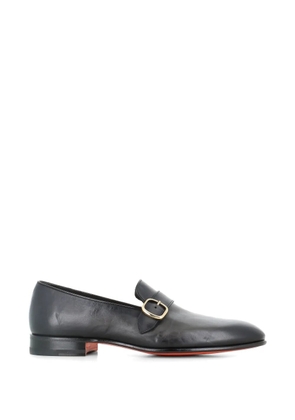 Santoni buckled monk shoes - Black