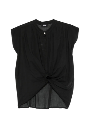 DIXIE knot-detail blouse - Black