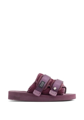 Forte Forte Suicoke double-strap leather sandals - Purple