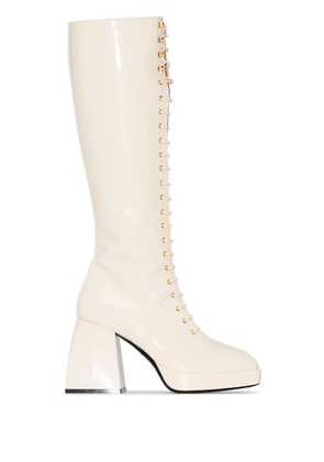 Nodaleto Bulla Ward 85mm knee-high boots - Neutrals