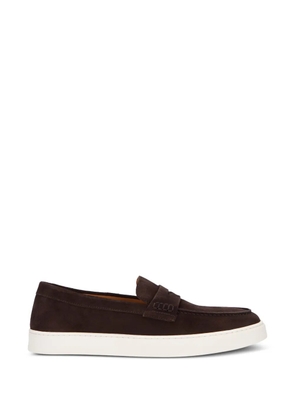 Doucal's penny loafer sneakers - Brown