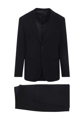 Giorgio Armani buttoned wool suit - Blue