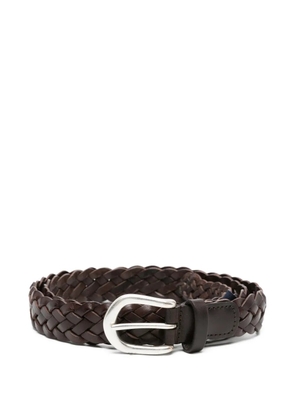 Anderson's braided leather belt - Brown