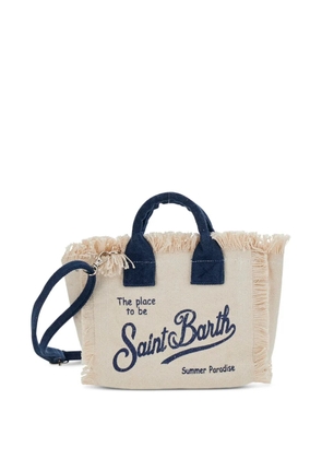MC2 Saint Barth fringe tote bag - White