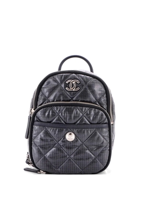 CHANEL Pre-Owned Coco Neige Chain Quilted Nylon Mini backpack - Grey