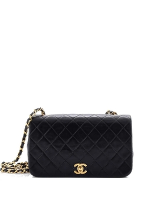 CHANEL Pre-Owned Full Flap Bag Quilted Lambskin Medium shoulder bag - Black