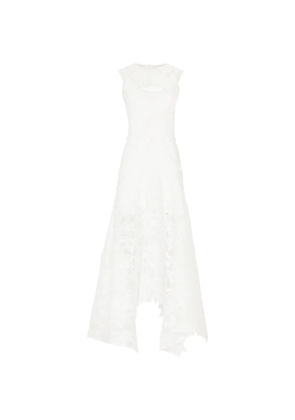 Costarellos Janica lace asymmetric dress - White