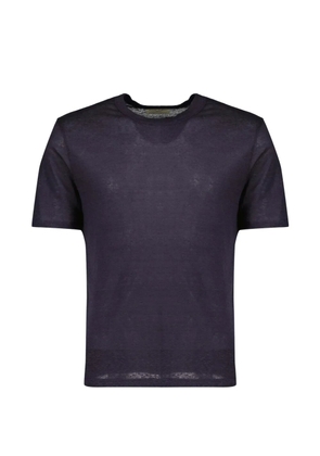 Officine Generale short-sleeved linen T-shirt - Blue