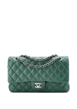 CHANEL Pre-Owned Classic Double Flap Bag Quilted Lambskin Small shoulder bag - Green