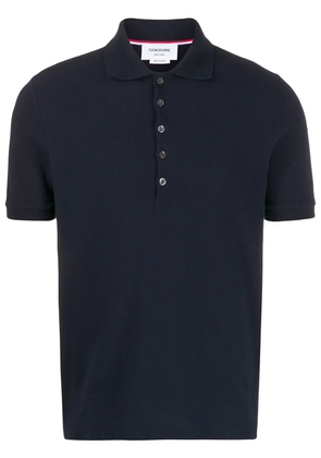 Thom Browne 4-Bar piqué polo shirt - Blue