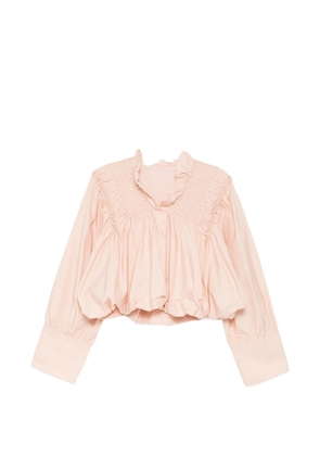by FANG smocked blouse - Pink