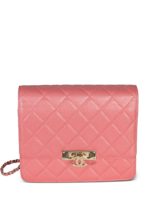 CHANEL Pre-Owned 2018 Class Square Wallet on Chain shoulder bag - Pink