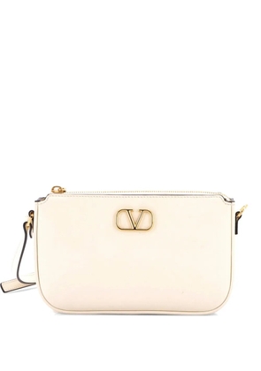 Valentino Garavani Pre-Owned VLogo Convertible Leather Mini crossbody bag - White