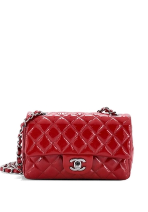 CHANEL Pre-Owned Classic Single Flap Bag Quilted Patent Mini crossbody bag - Red