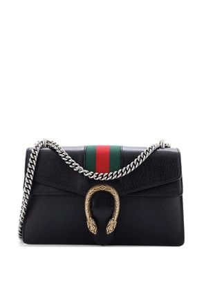 Gucci Pre-Owned Web Dionysus Bag Leather Small shoulder bag - Black