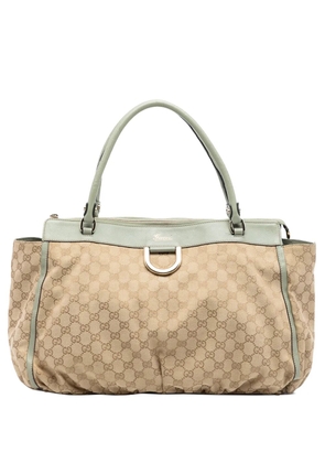 Gucci Pre-Owned 2016-2026 GG Canvas Abbey D Ring tote bag - Green