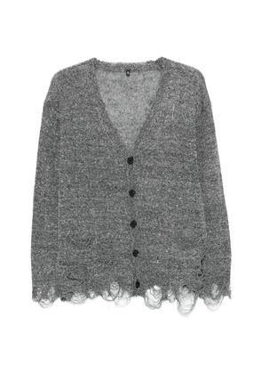 R13 distressed V-neck cardigan - Grey