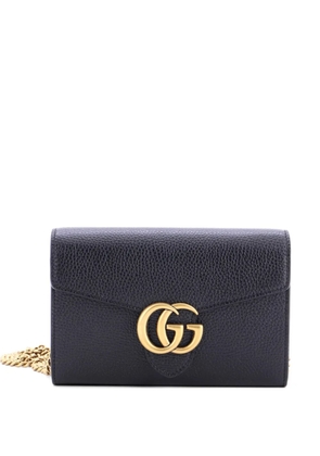 Gucci Pre-Owned GG Marmont Chain Wallet Leather Mini clutch bag - Black