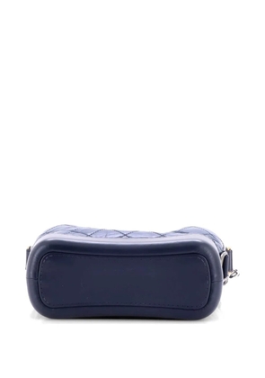 CHANEL Pre-Owned Gabrielle Quilted Aged Calfskin Small hobo bag - Blue