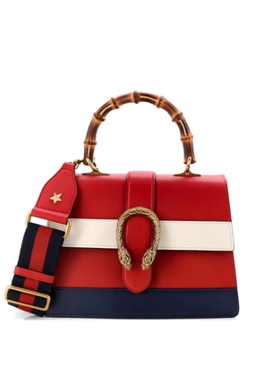 Gucci Pre-Owned Dionysus Bamboo Top Handle Bag Colorblock Leather Medium satchel - Blue