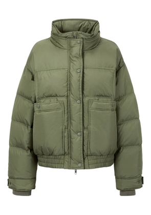 TOMBOY concealed-hood down jacket - Green