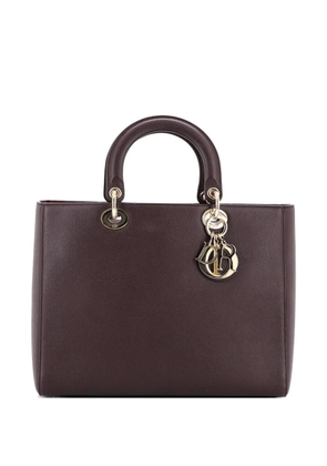 Christian Dior Pre-Owned Lady Dior Bag Leather Large tote bag - Red