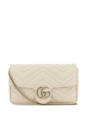 Gucci gg marmont leather shoulder bag - Neutrals