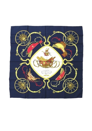 Hermès Pre-Owned 2000-2025 Springs Silk Scarf 90 scarves - Blue